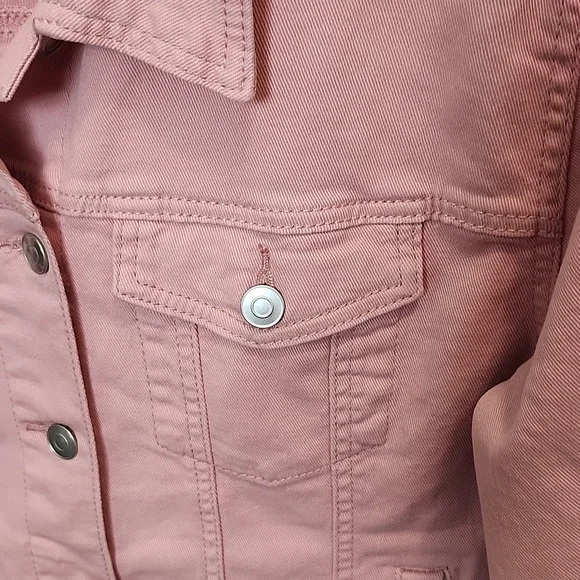 Time and Tru Women's Denim Cotton Jacket Size L 12/14 NWOT never worn - Picture 2 of 13